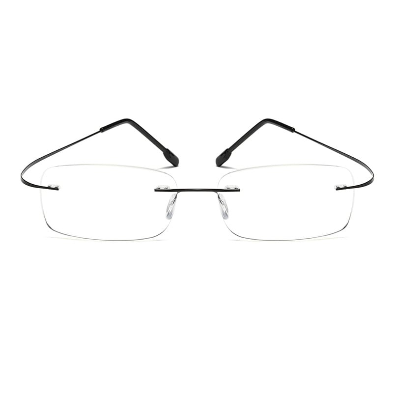 Titanium Anti-Blue Light Rimless Reading Glasses