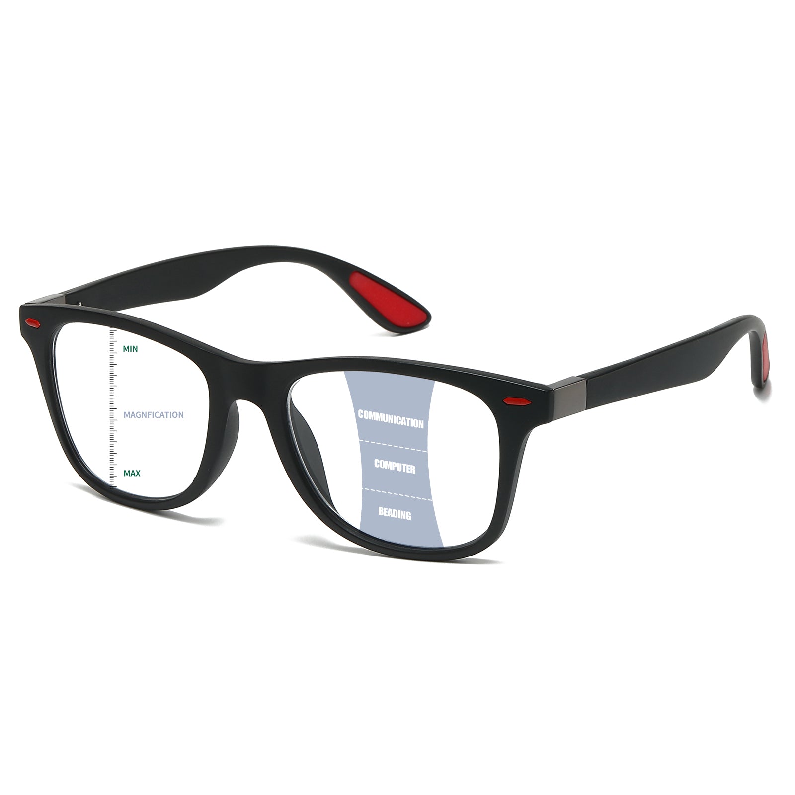 JollyNova HD7 Readers Anti-Blue Light Men's Progressive Multi-focus Reading Glasses