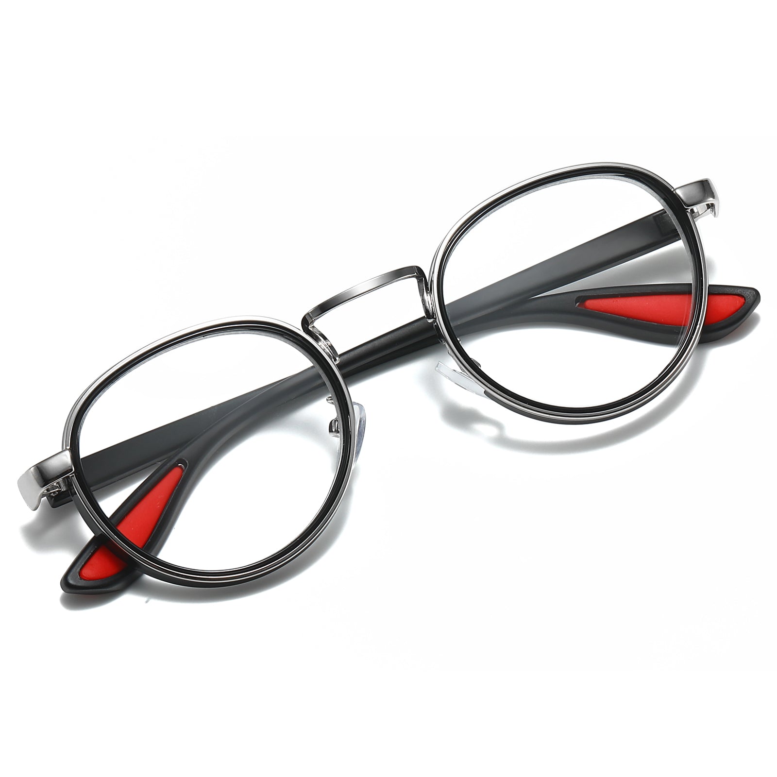 JollyNova HD7 Readers Anti-Fatigue Anti-Blue Light Men's Oval Reading Glasses