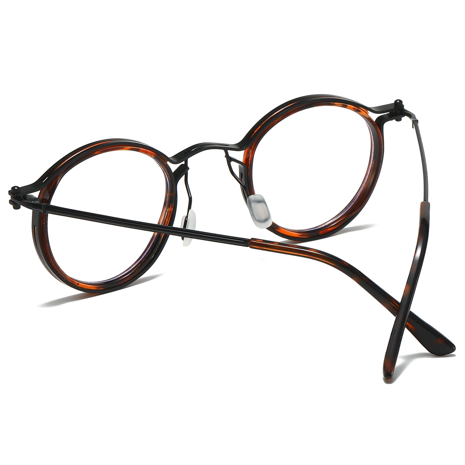 JollyNova HD7 Readers Anti-Blue Light Men's Vintage Round Progressive Multi-focus Reading Glasses