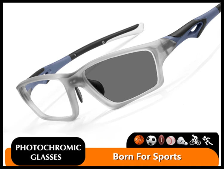 Ultra-light TR90 Multifocal Photochromic Progressive Anti-Blue Light Sport Reading Glasses