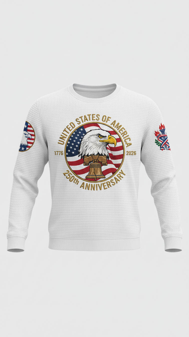 Vintage Patriotic Eagle: 250 Years of America Sweatshirt