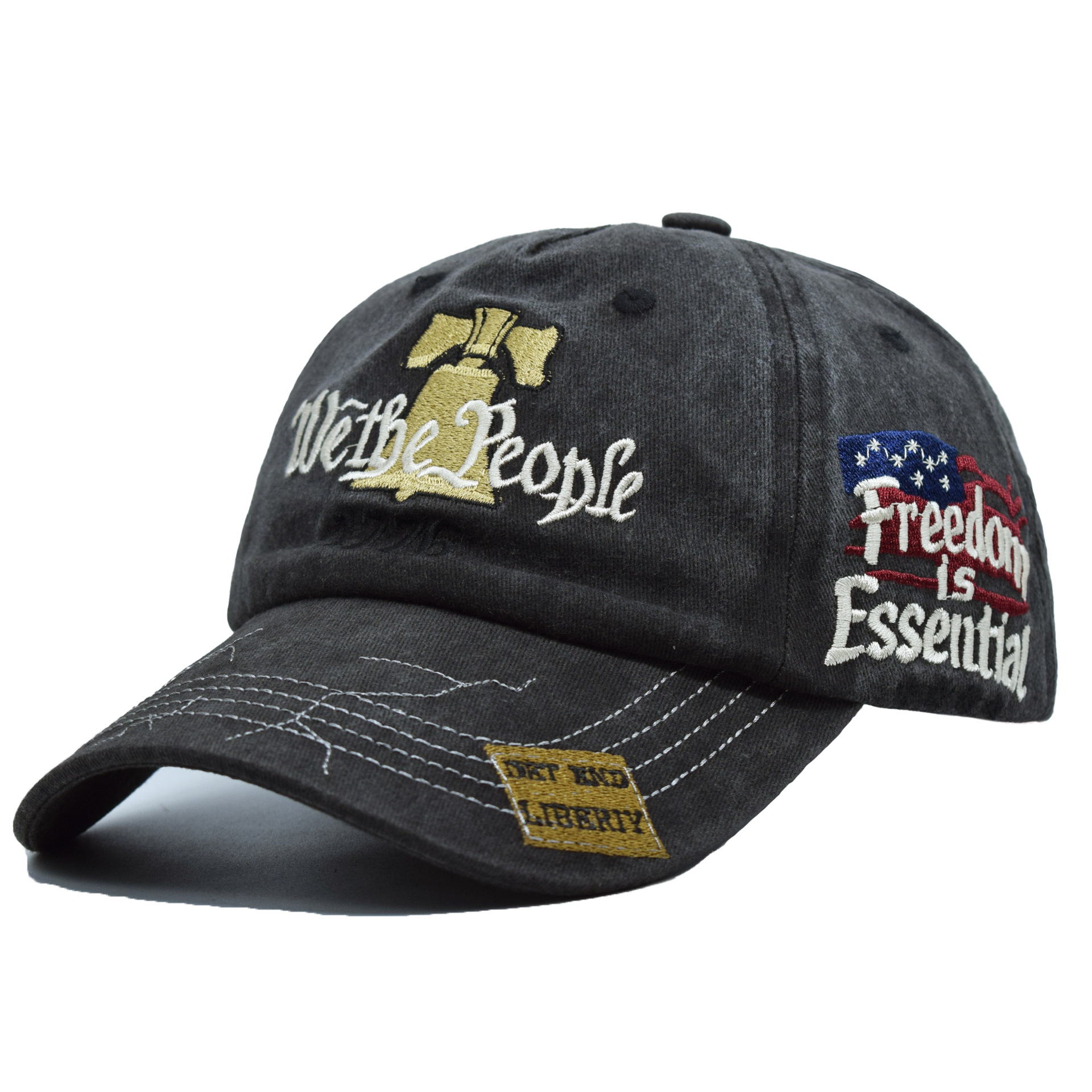Commemorative embroidered cap inspired by the 250th anniversary of the founding of the United States