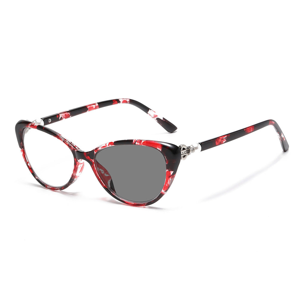 Women’s Ultralight Cat-Eye Photochromic Progressive Reading Glasses