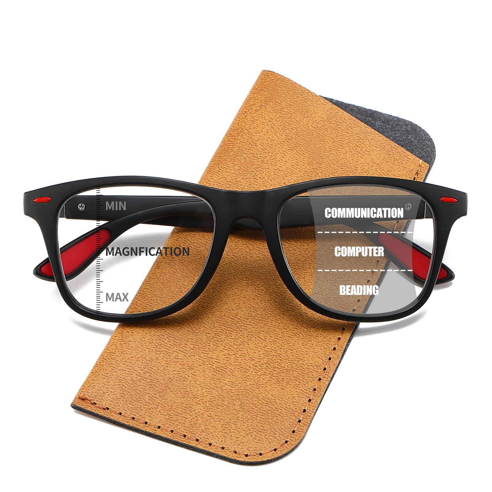 JollyNova HD7 Readers Anti-Blue Light Men's Progressive Multi-focus Reading Glasses