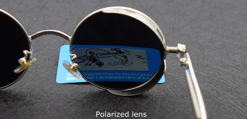 Men Polarized Classic Gothic Steampunk Sunglasses