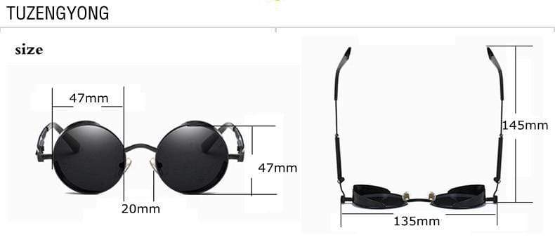 Men Polarized Classic Gothic Steampunk Sunglasses