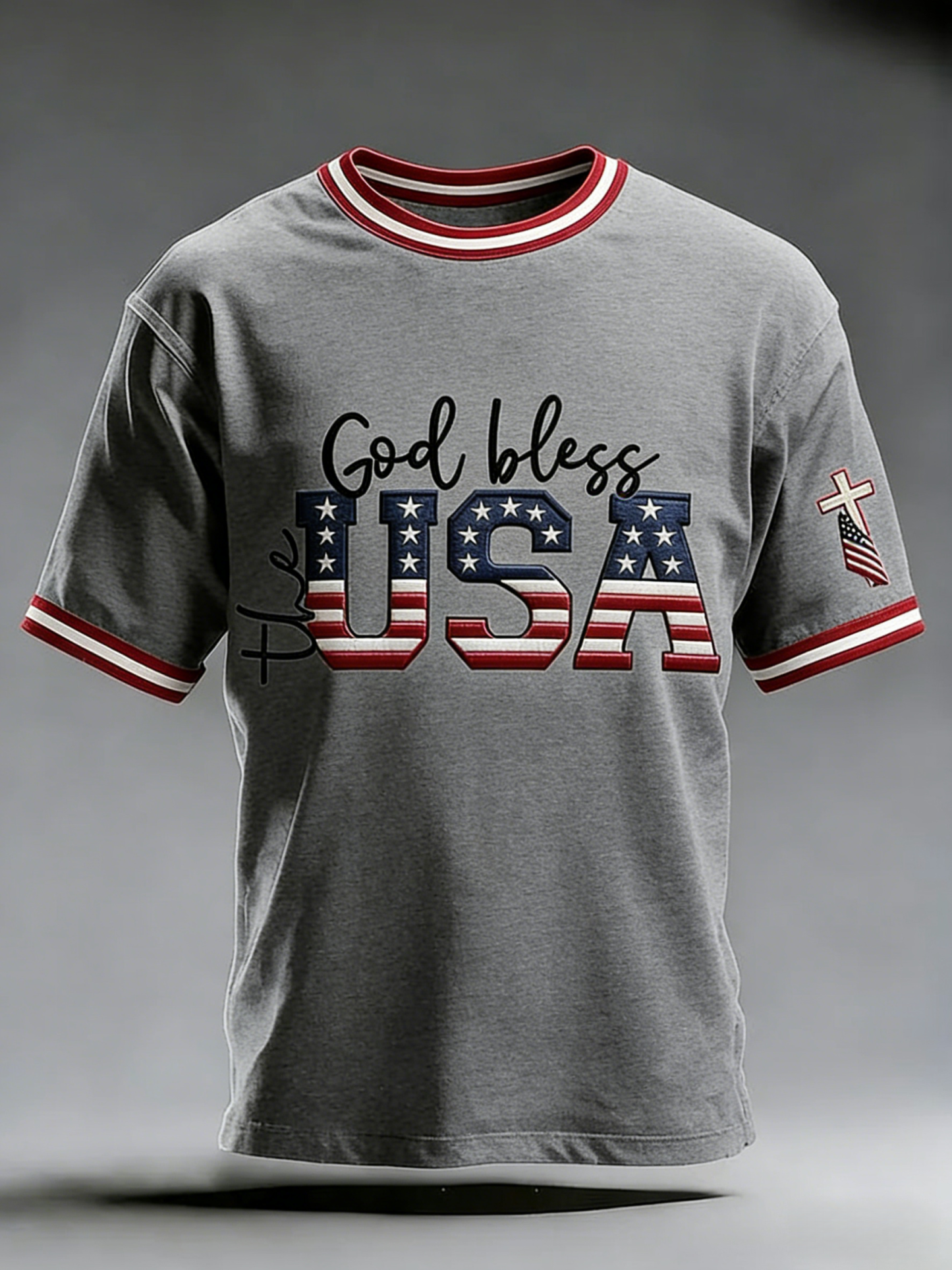 Men's 250th Anniversary of the United States Faith Print Short Sleeve T-shirt