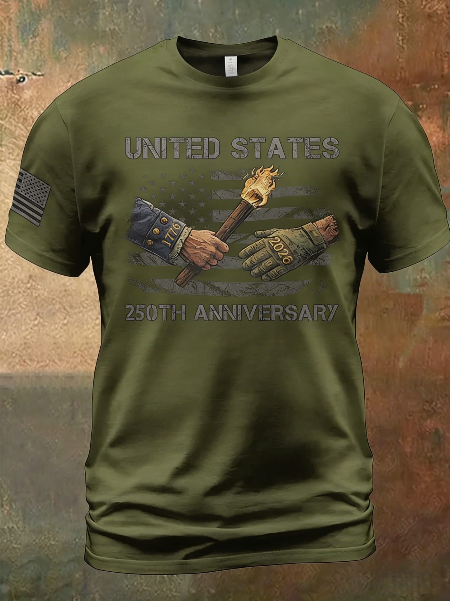 Men'S 250th Anniversary Print Casual Top