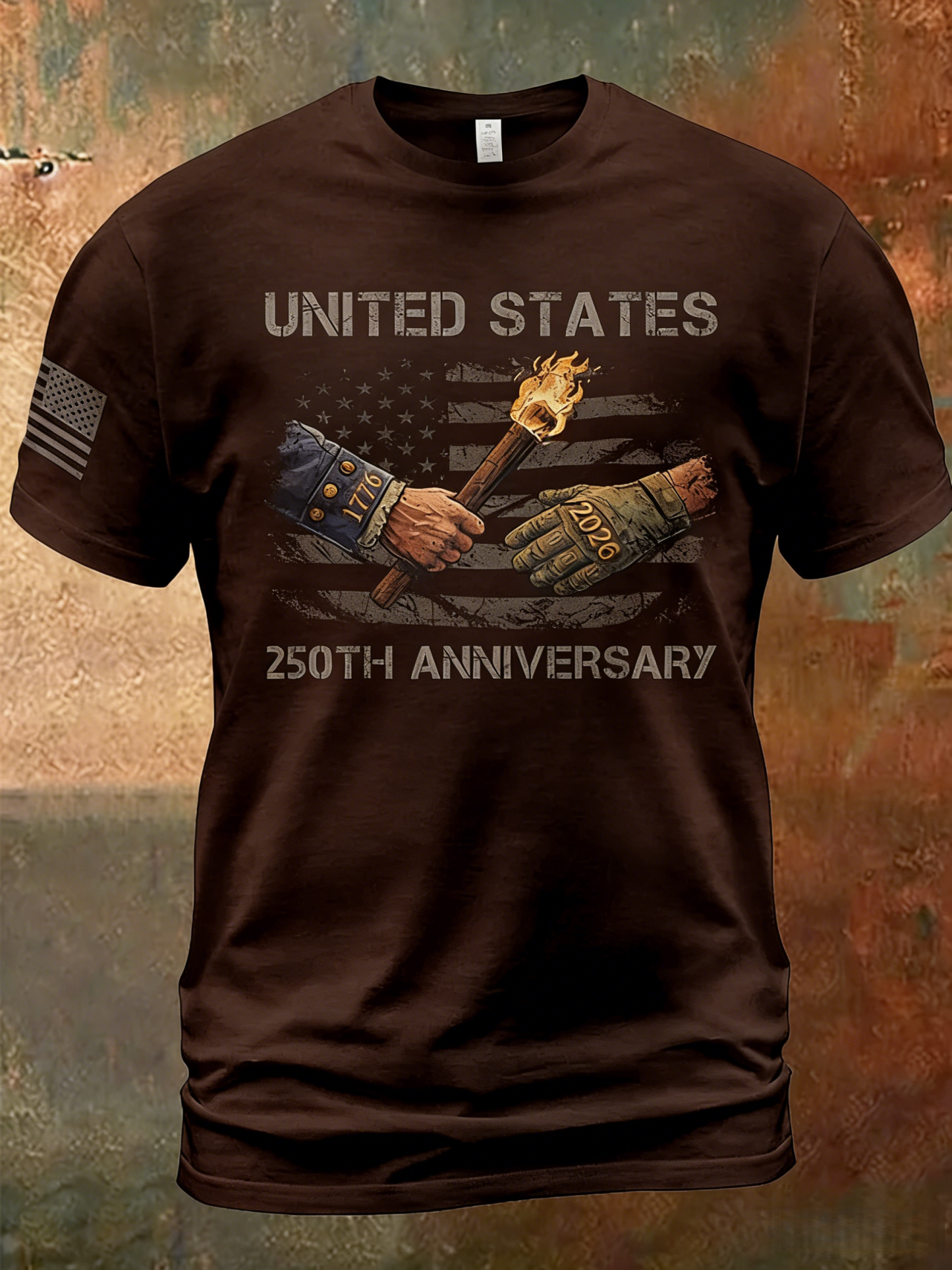 Men'S 250th Anniversary Print Casual Top