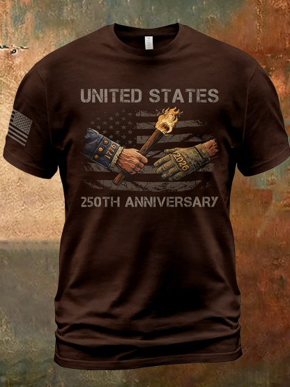 Men'S 250th Anniversary Print Casual Top