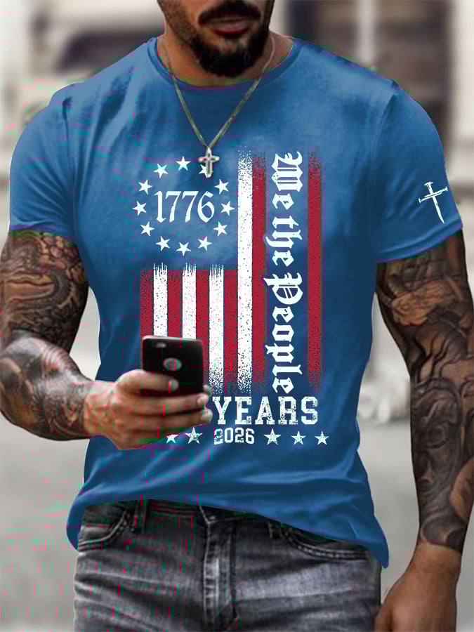 🎖️Men's Casual Printed Short-Sleeve T-Shirt