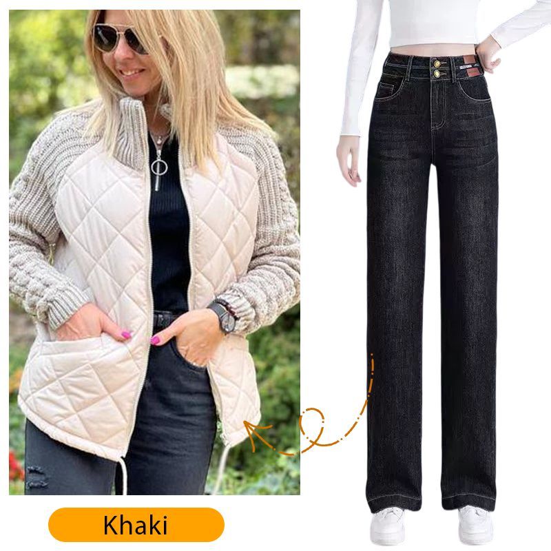 🎁Christmas sale☃️2025 New Women's Knit Patchwork Puffy Jacket