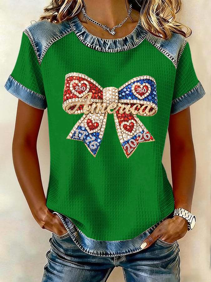 Women's 250th Anniversary Printed Short-Sleeved T-Shirt