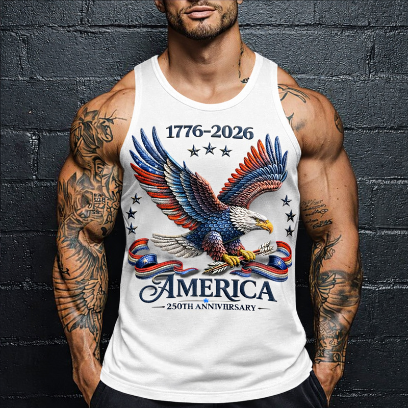 Men's 250th Anniversary Print Casual Vest