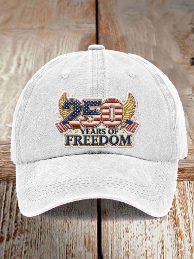 Men's and women's casual American 250th anniversary printed hats
