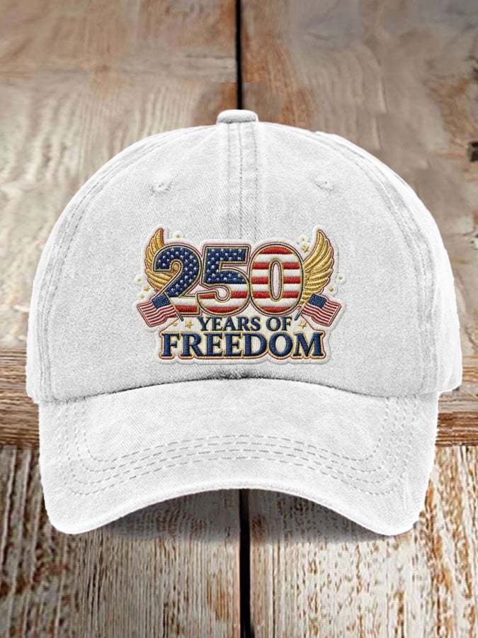 Men's and women's casual American 250th anniversary printed hats