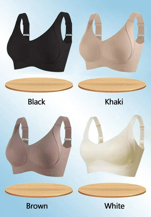 🎁Buy 1 Get 1 Free💕Women's Ribbed Push Up Adjustable Wireless Bra