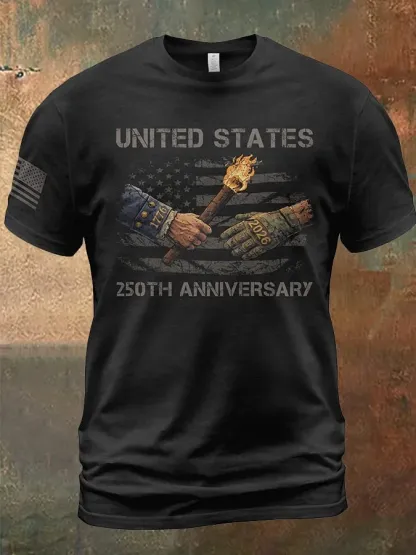 Men'S 250th Anniversary Print Casual Top