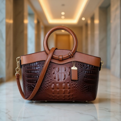 Limited-time offer: 40% off! High-quality, large-capacity genuine leather handbag for women!