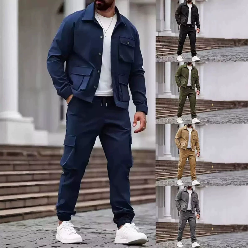 🔥Free Shipping🔥Retro Jacket & Cargo Pants 2-Piece Set