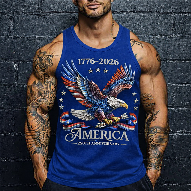 Men's 250th Anniversary Print Casual Vest