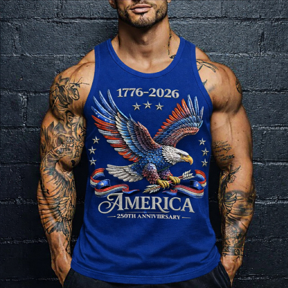 Men's 250th Anniversary Print Casual Vest