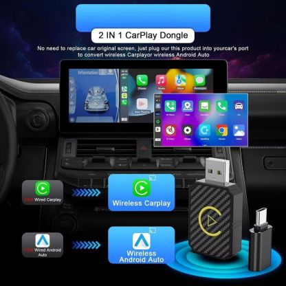 ⏳Last Day 50% Off 💥 Mini Wireless CarPlay Adapter