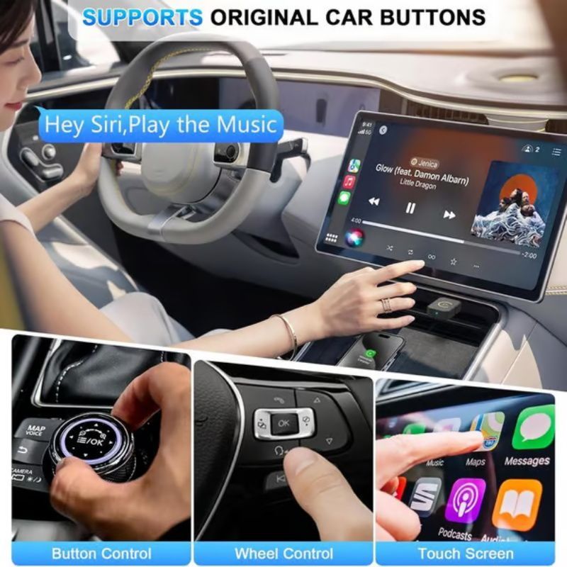 ⏳Last Day 50% Off 💥 Mini Wireless CarPlay Adapter