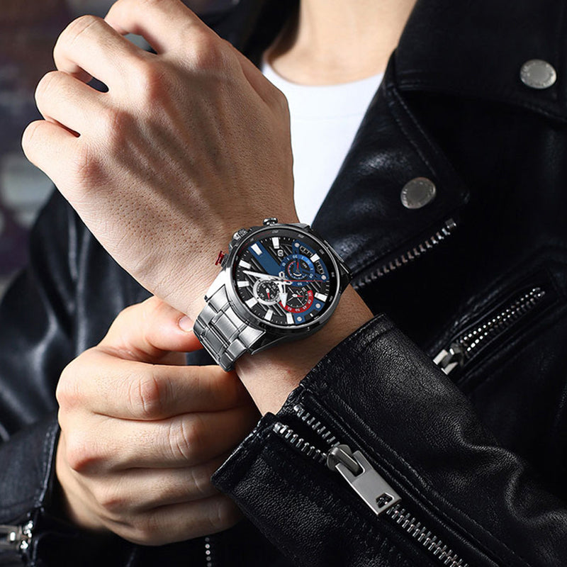 Men's quartz steel watch, elevate your style!