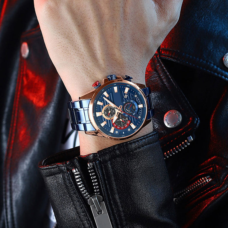Men's quartz steel watch, elevate your style!