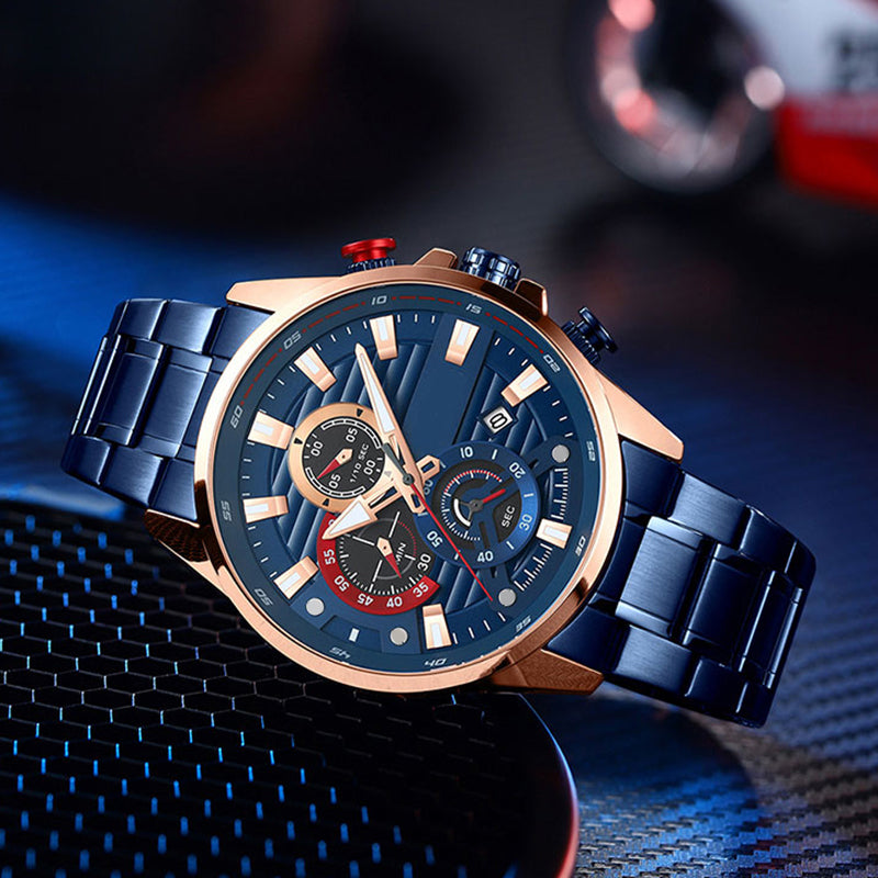 Men's quartz steel watch, elevate your style!