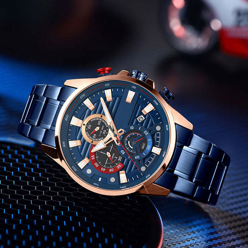 Men's quartz steel watch, elevate your style!