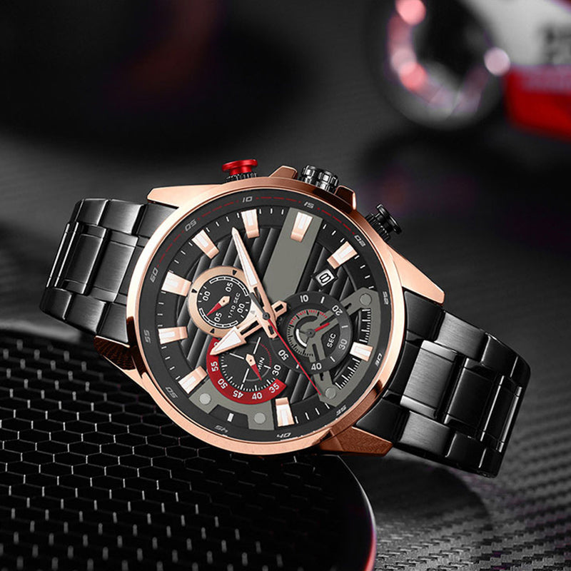 Men's quartz steel watch, elevate your style!