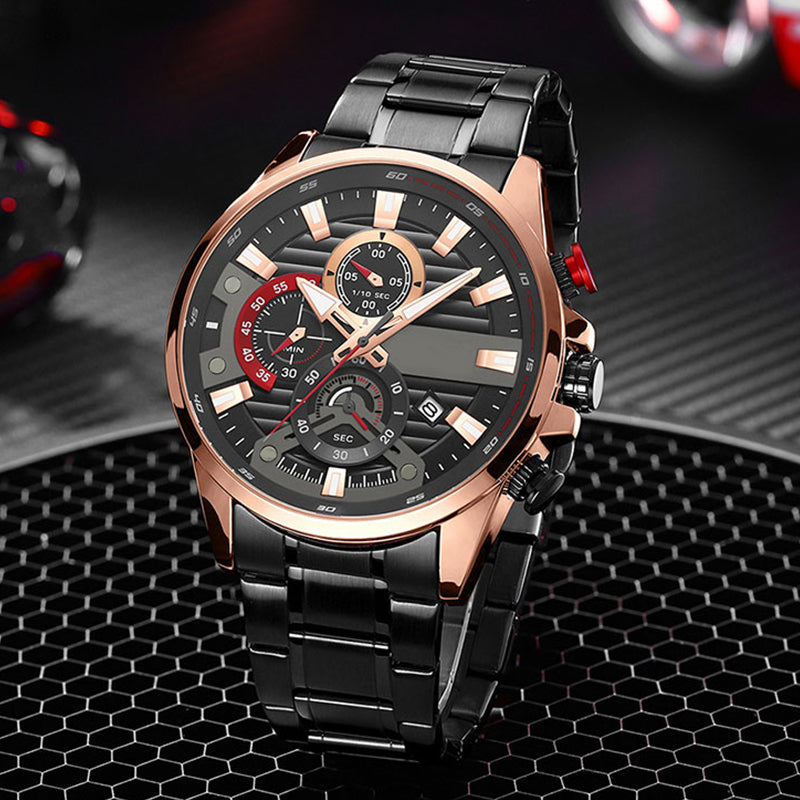 Men's quartz steel watch, elevate your style!