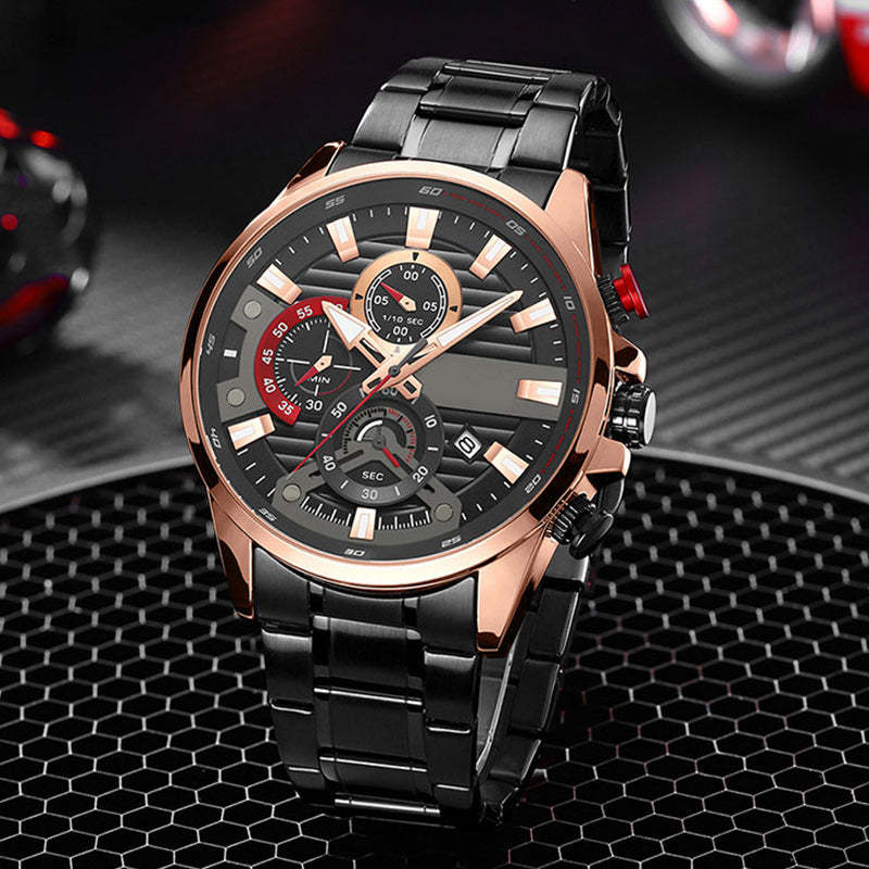 Men's quartz steel watch, elevate your style!