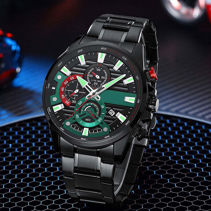 Men's quartz steel watch, elevate your style!