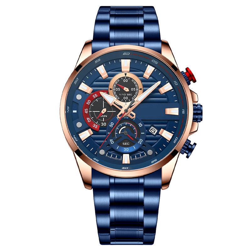 Men's quartz steel watch, elevate your style!