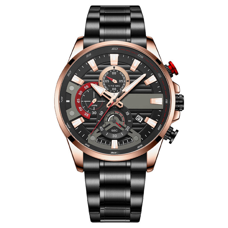 Men's quartz steel watch, elevate your style!