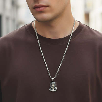✝️📿Jesus head pendant necklace!