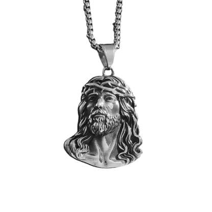 ✝️📿Jesus head pendant necklace!