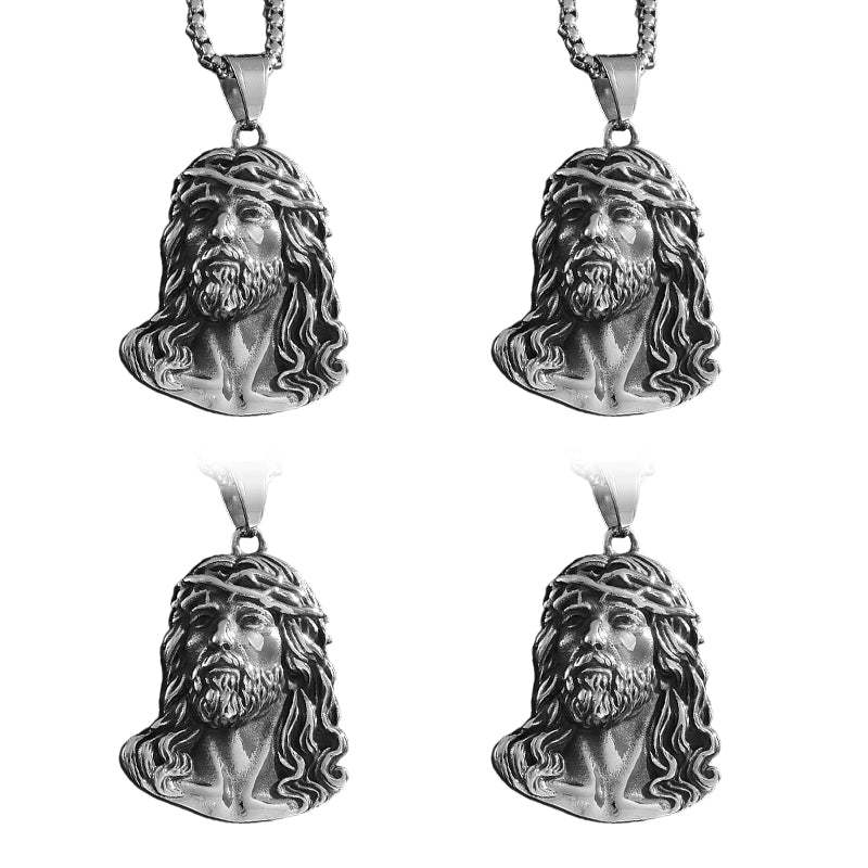 ✝️📿Jesus head pendant necklace!