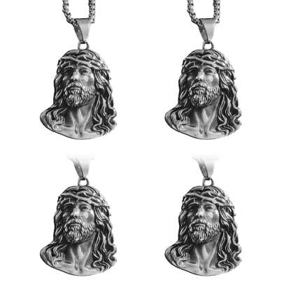 ✝️📿Jesus head pendant necklace!