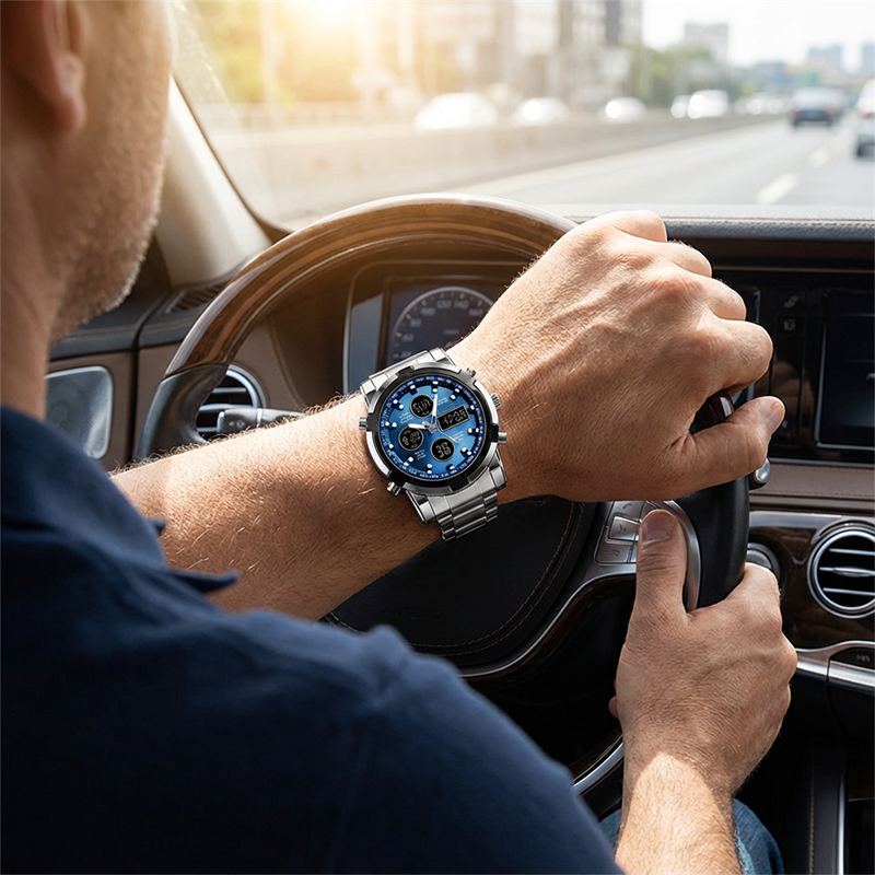 ⌚40% OFF!⚡ Men‘s Military Watch – Analog-Digital Display, Waterproof & Shock-Resistant 🛡️