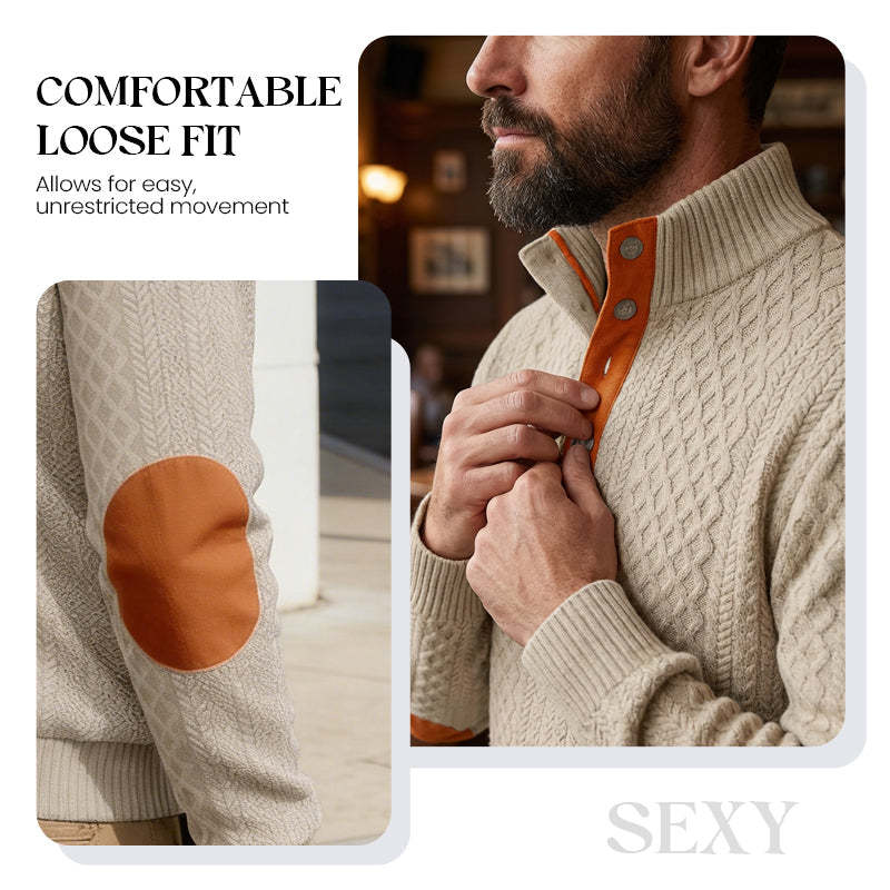 👑 Luxury Comfort | Men‘s Textured Jacquard Sweatshirt | Everyday Essential 🔥【60% OFF】