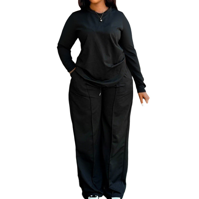 😌 Effortless Lounge Luxe | Long Sleeve Top & Pants Set | All-Day Comf