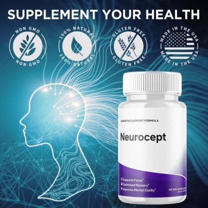 Neurocept Advanced Brain & Memory Support Supplement – Natural Formula for Focus, Clarity & Cognitive Performance