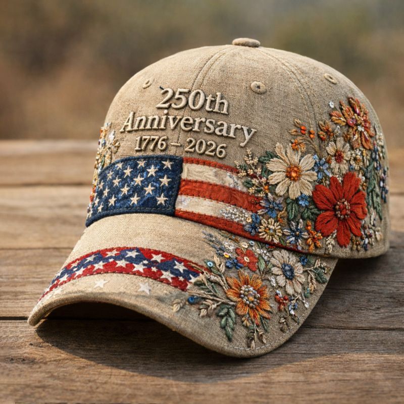 🎉 3D Digital Printed Casual Hat Commemorating the 250th Anniversary of the Founding of the United States