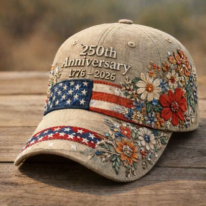 🎉 3D Digital Printed Casual Hat Commemorating the 250th Anniversary of the Founding of the United States