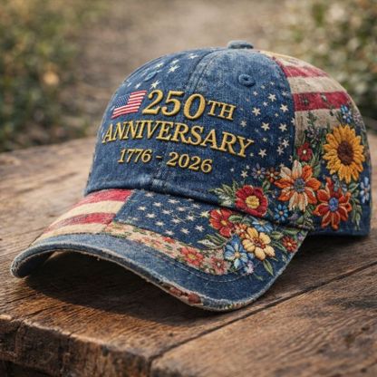 🎉 3D Digital Printed Casual Hat Commemorating the 250th Anniversary of the Founding of the United States